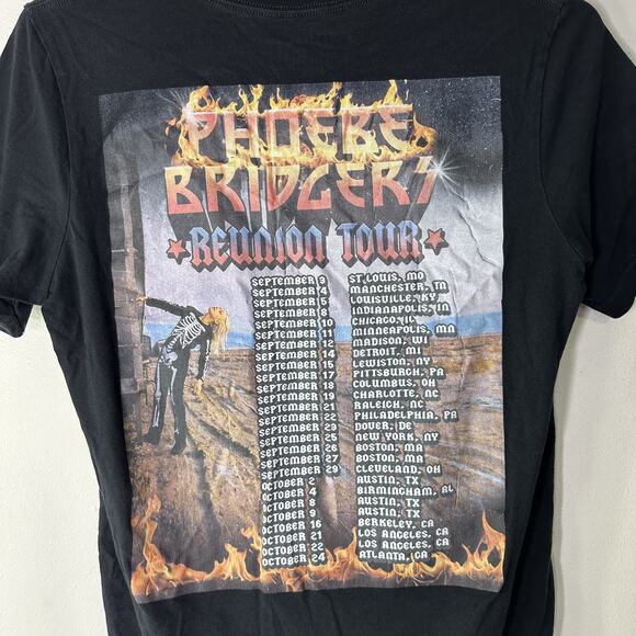 Phoebe Bridgers Shirt Women Large Black Reunion Tour 2021 Band Concert Tee Music - Picture 5 of 5
